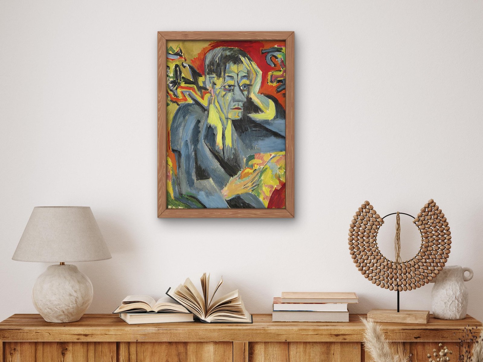 Bildnis des Dichters Frank by Ernst Ludwig Kirchner, 1922, Expressionism, fine art print