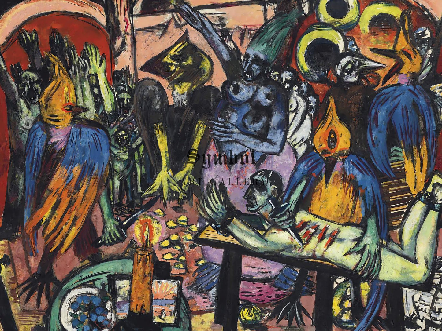 Birds' Hell by Max Beckmann, 1938, Expressionism and Fauvism, fine art print