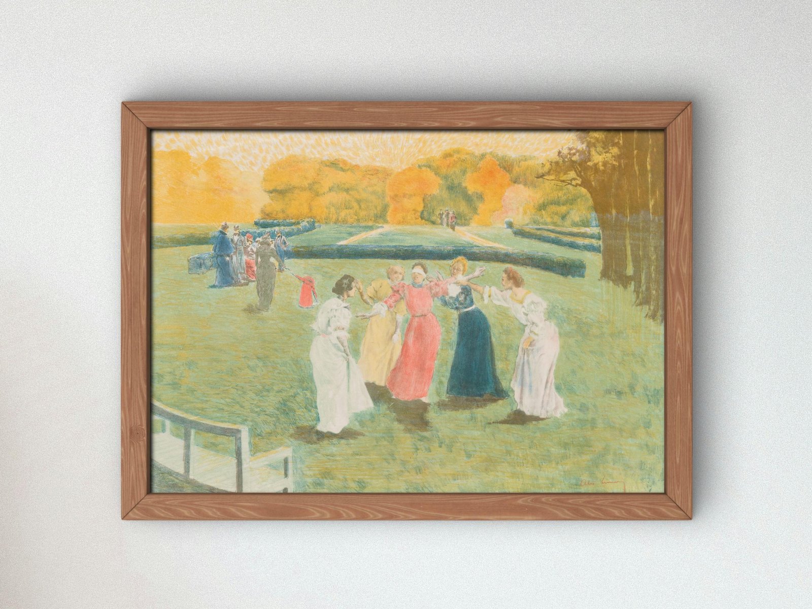 Blind Man's Bluff by Alexandre Lunois, 1897, Art Nouveau and Belle Époque, fine art print