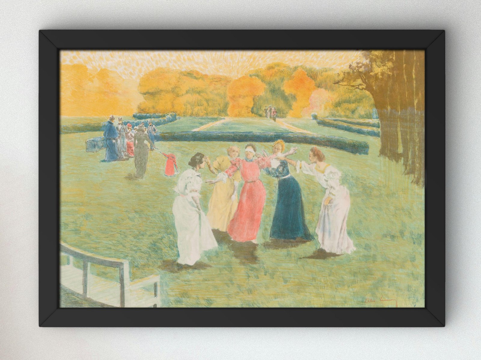 Blind Man's Bluff by Alexandre Lunois, 1897, Art Nouveau and Belle Époque, fine art print