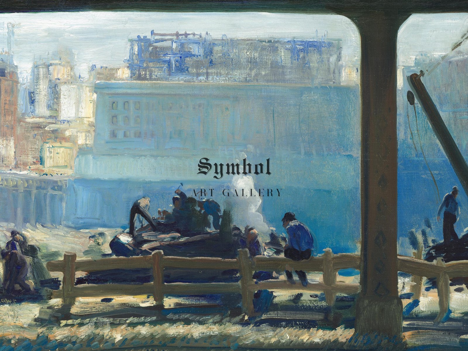 Blue Morning by George Bellows, 1909, Art Deco and American Modernism, fine art print