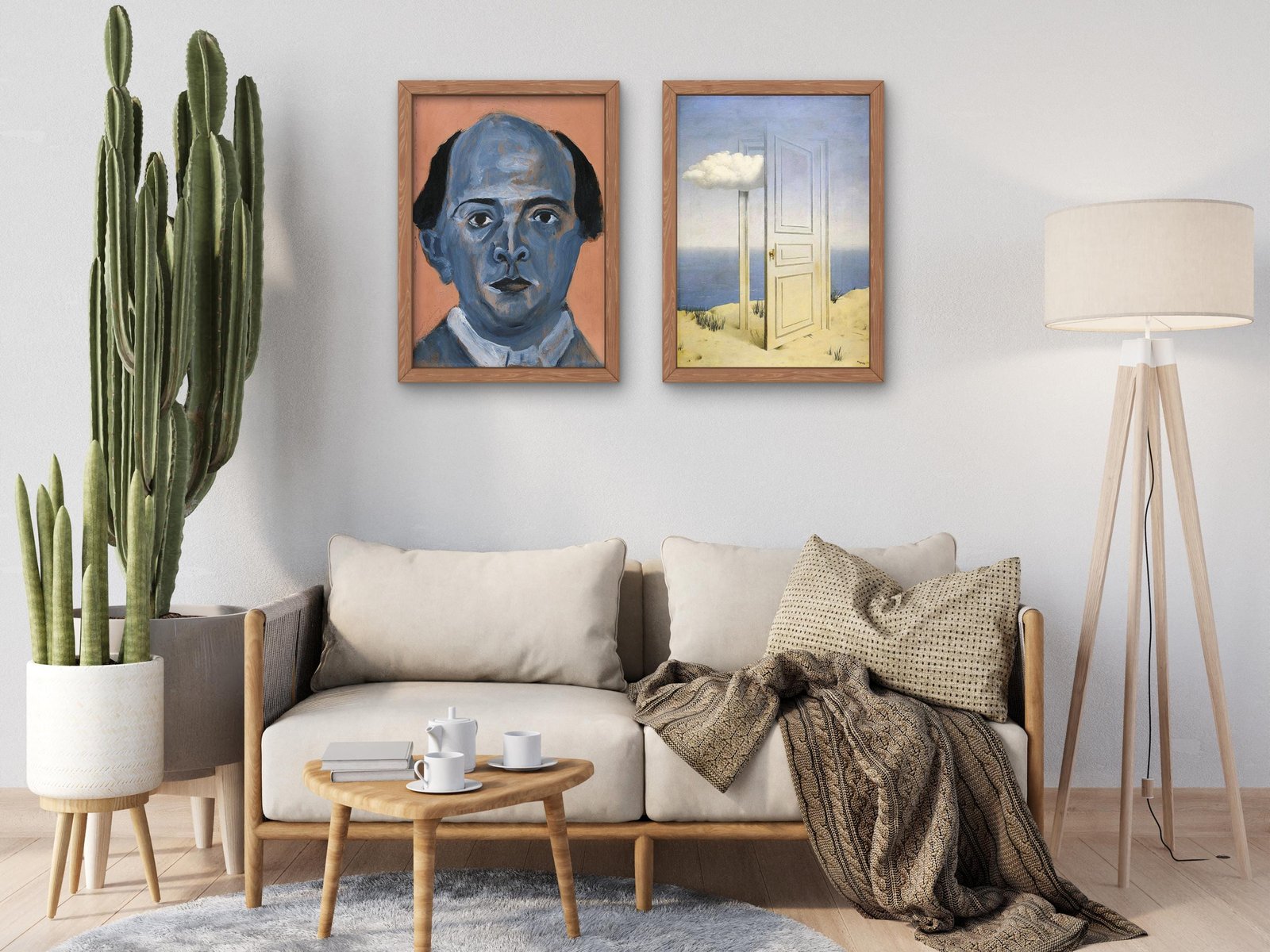 Blue Self-Portrait by Arnold Schönberg, 1910, Expressionism and Fauvism, fine art print
