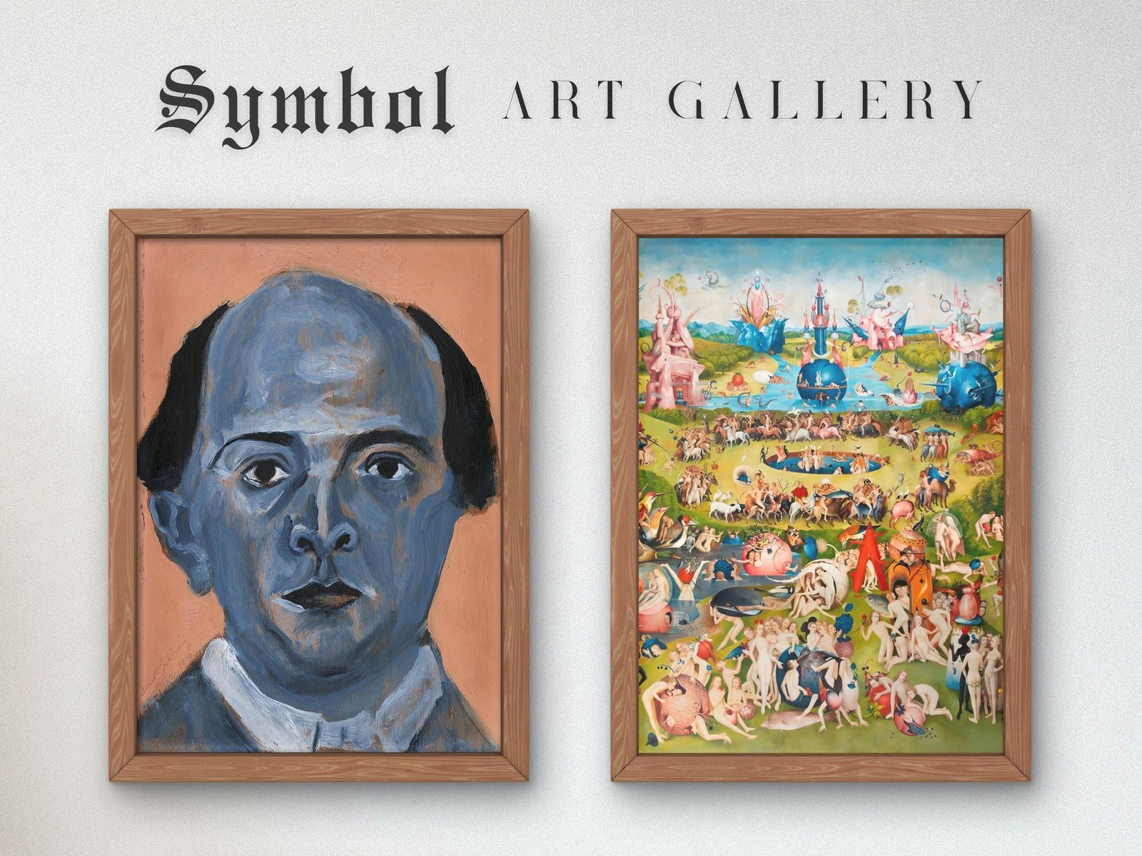 Blue Self-Portrait by Arnold Schönberg, 1910, Expressionism and Fauvism, fine art print