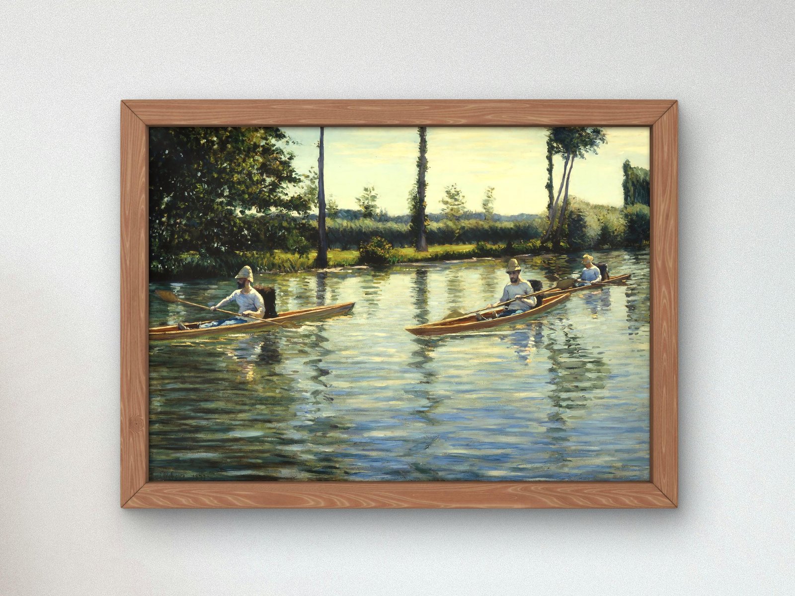 Boating on the Yerres by Alfred Sisley, 1873, Impressionism, fine art print