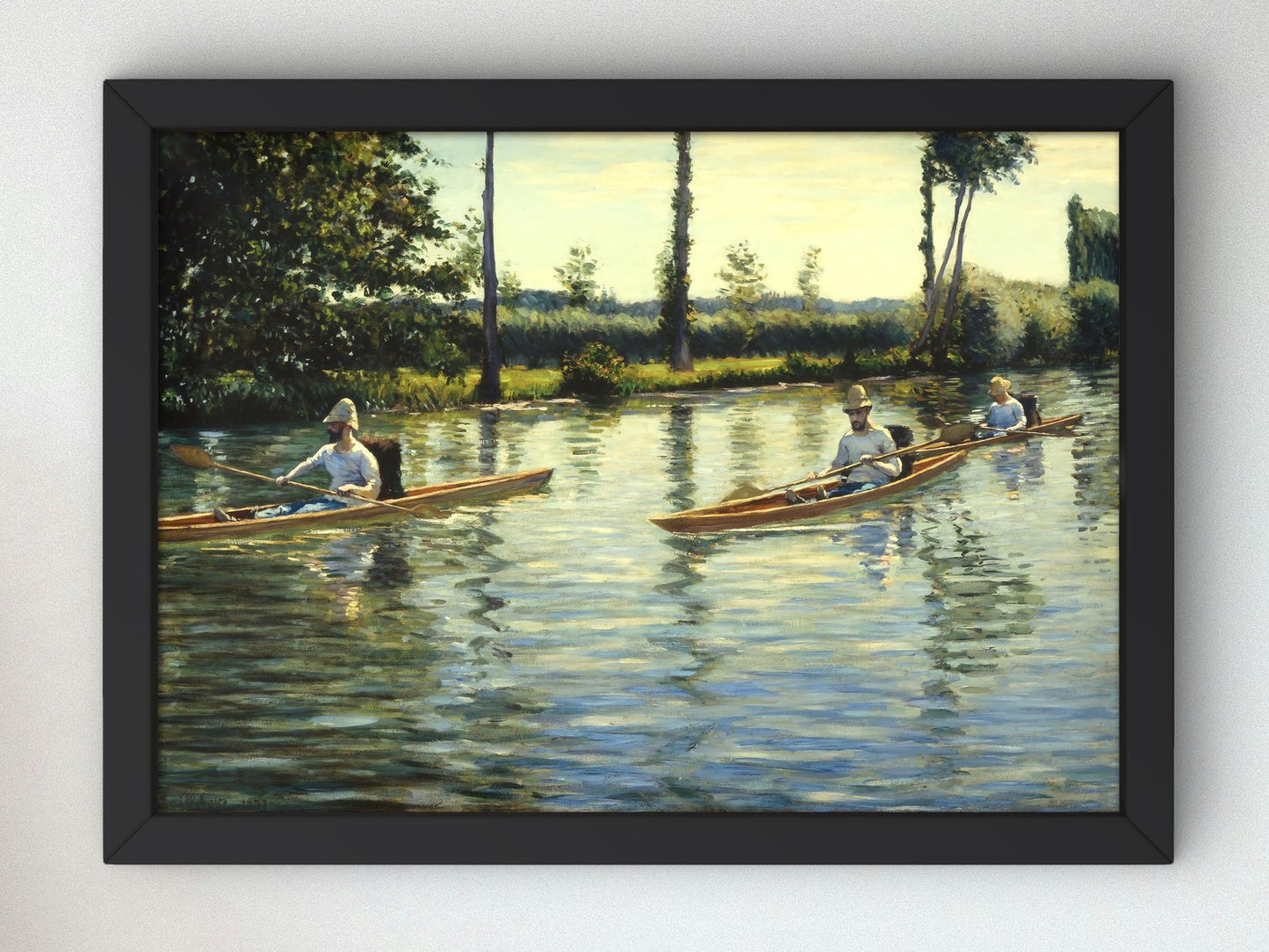 Boating on the Yerres by Alfred Sisley, 1873, Impressionism, fine art print