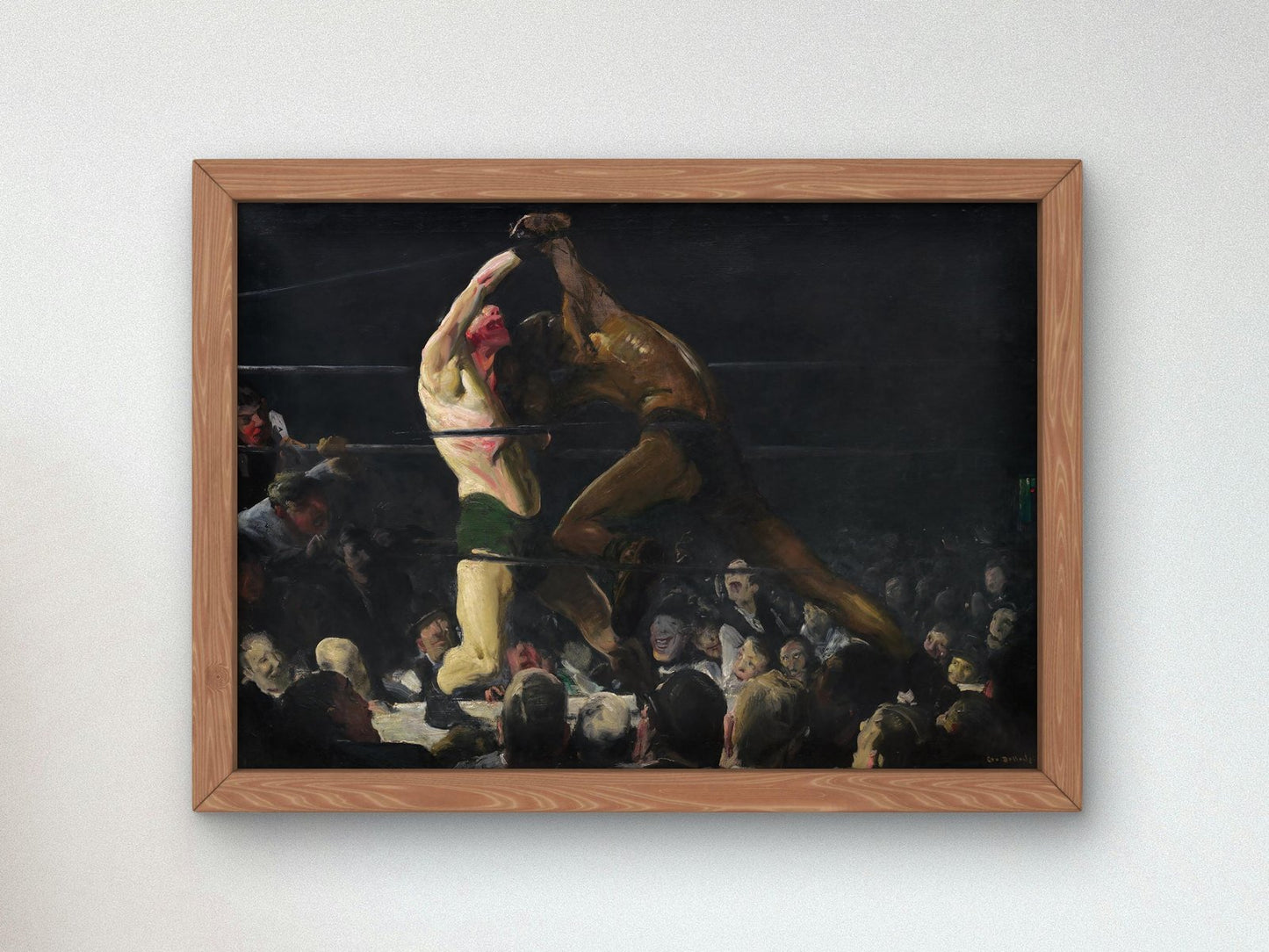 Both Members of This Club by George Bellows, 1909, Realism and Naturalism, fine art print