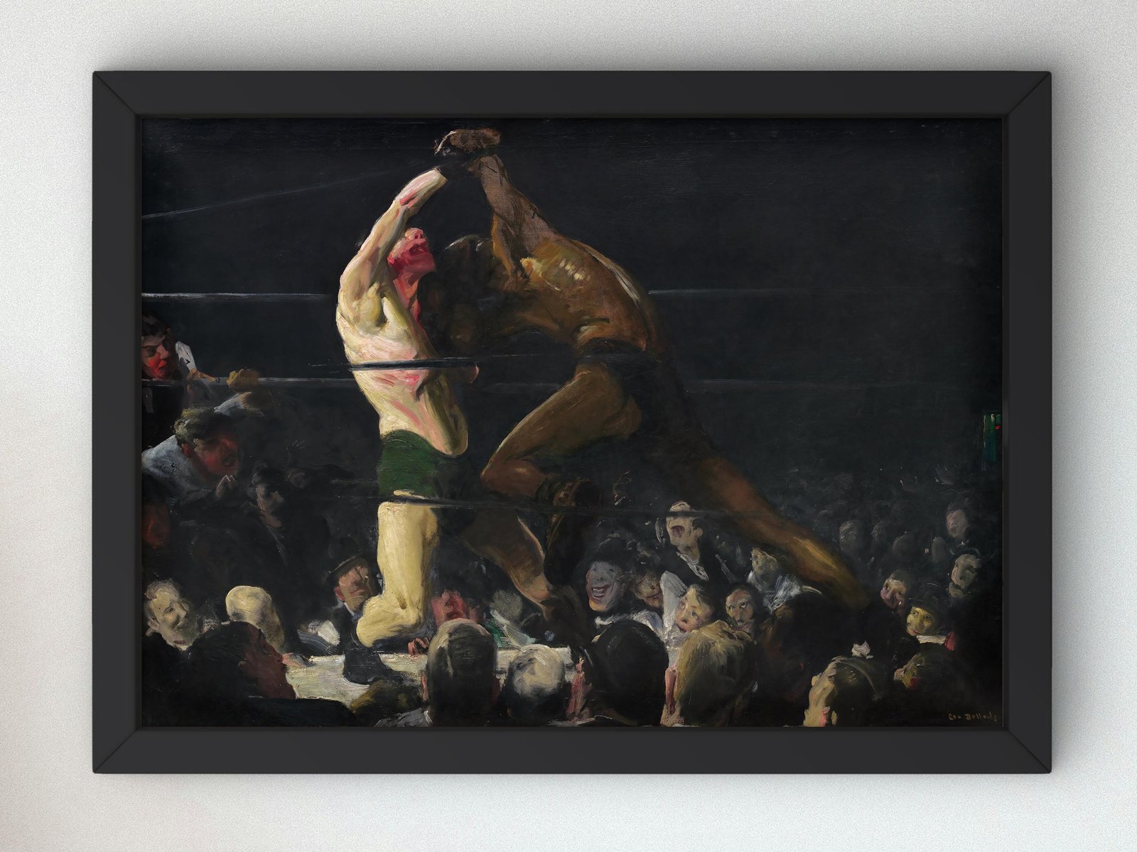 Both Members of This Club by George Bellows, 1909, Realism and Naturalism, fine art print