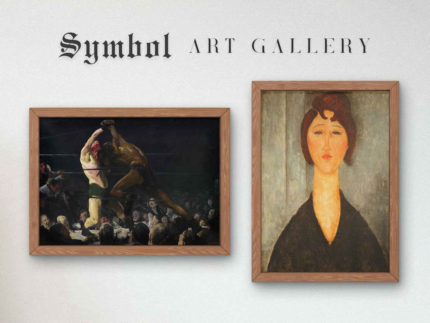 Both Members of This Club by George Bellows, 1909, Realism and Naturalism, fine art print