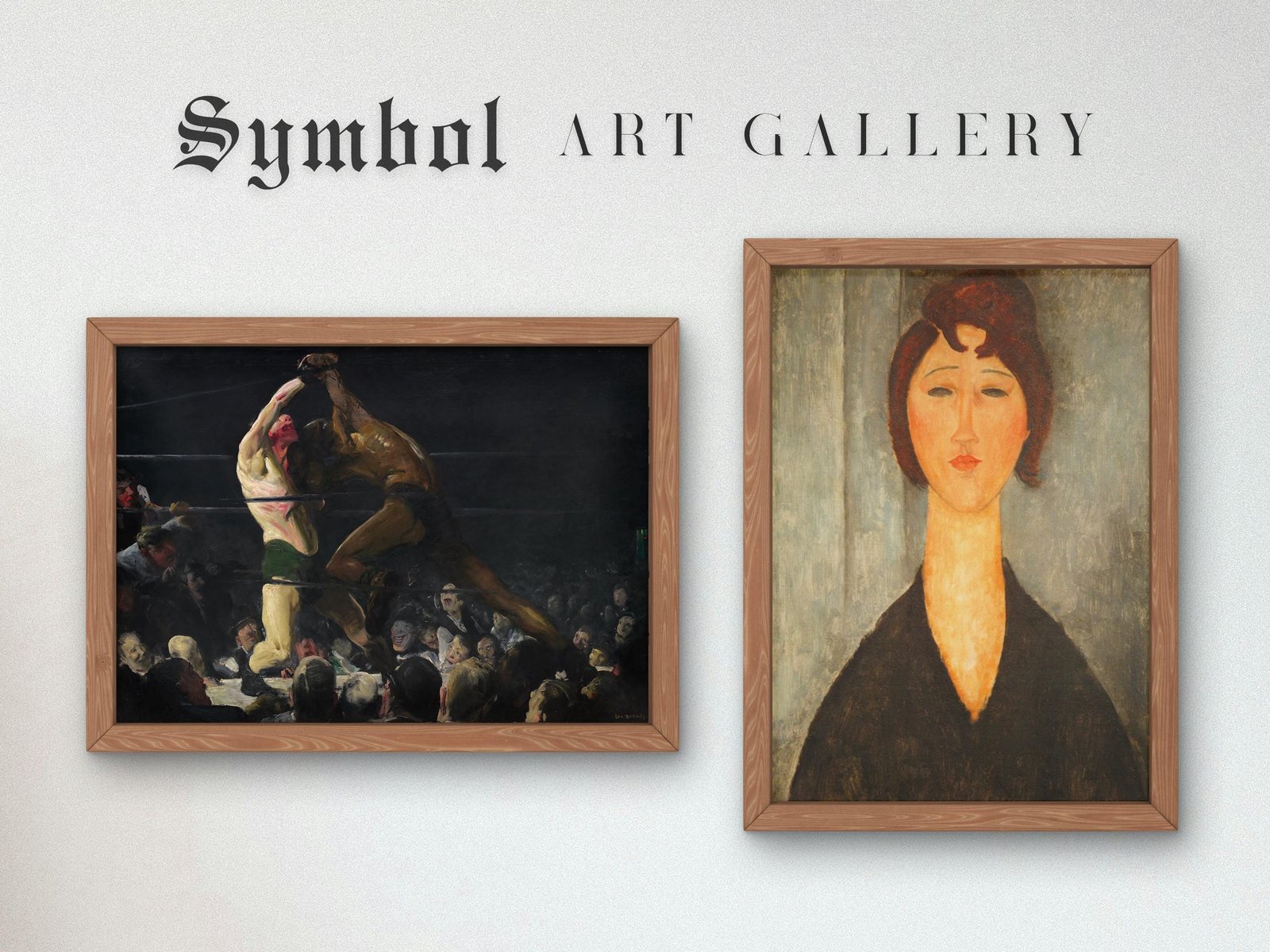 Both Members of This Club by George Bellows, 1909, Realism and Naturalism, fine art print