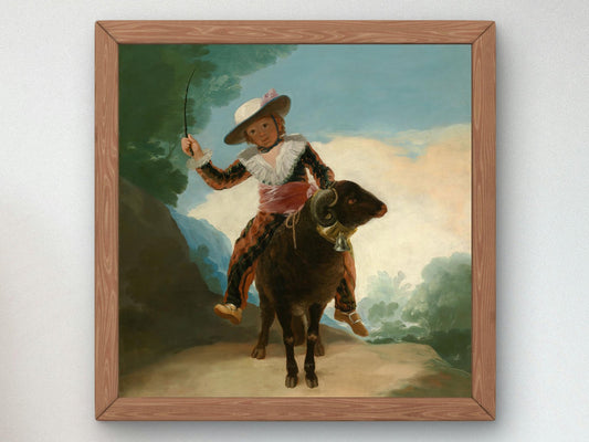 Boy on a Ram by Francisco Goya, 1786, Rococo and Neoclassicism, fine art print