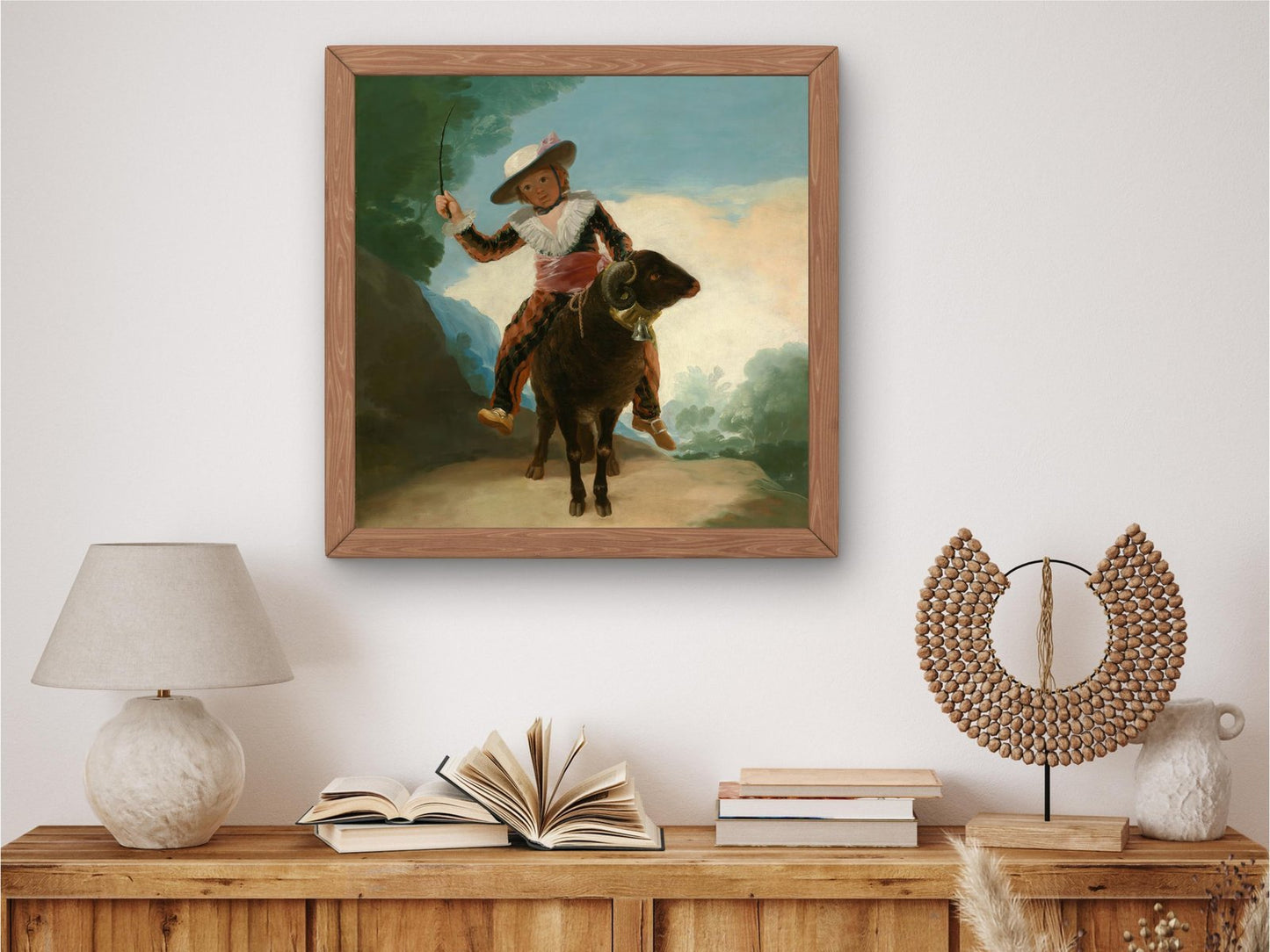 Boy on a Ram by Francisco Goya, 1786, Rococo and Neoclassicism, fine art print