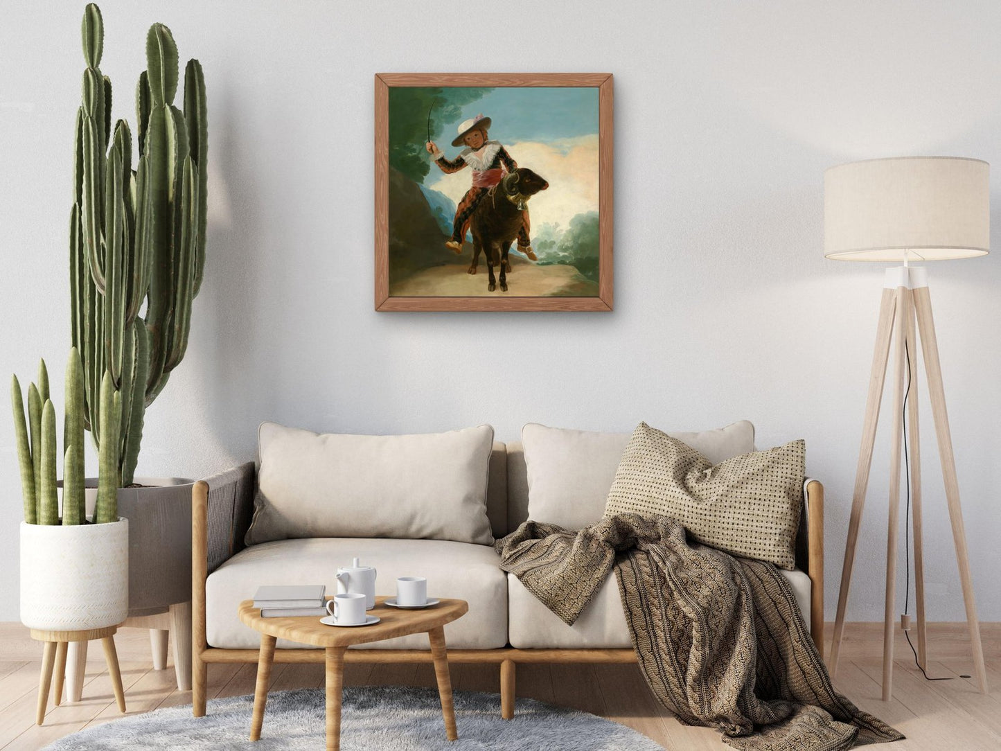 Boy on a Ram by Francisco Goya, 1786, Rococo and Neoclassicism, fine art print