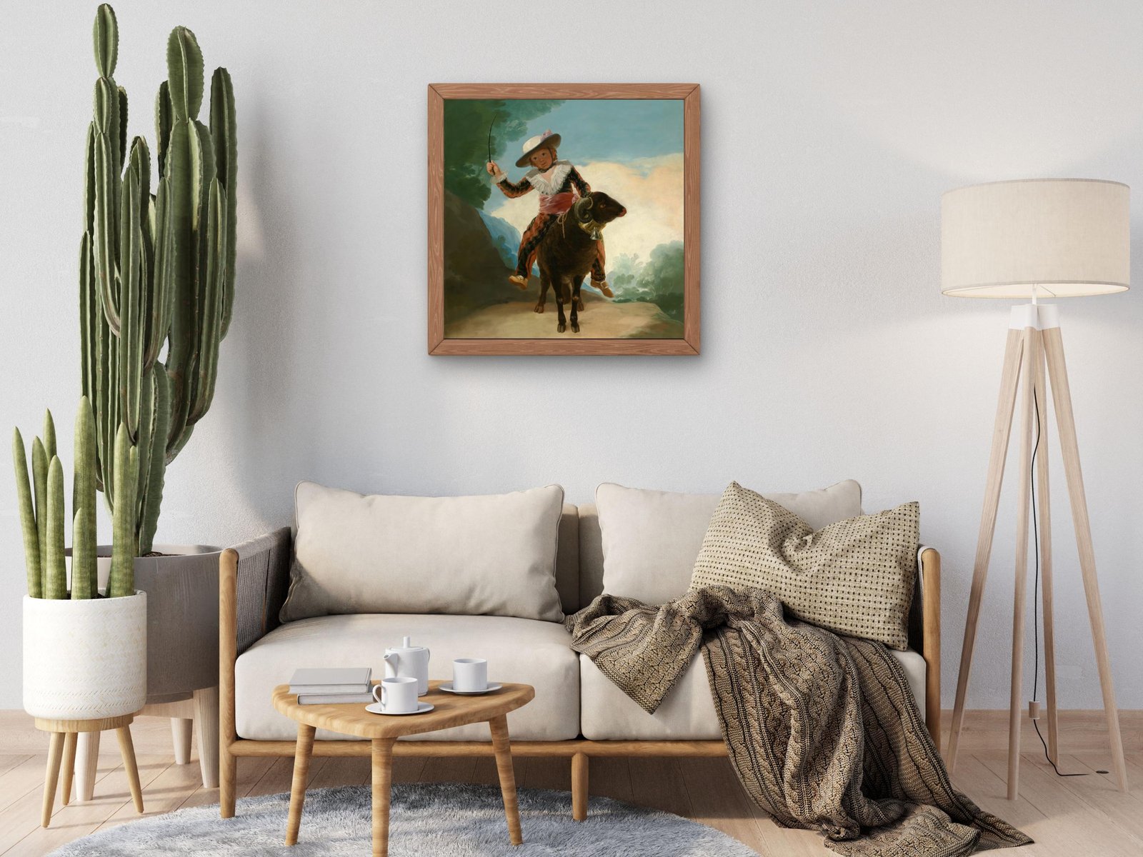 Boy on a Ram by Francisco Goya, 1786, Rococo and Neoclassicism, fine art print