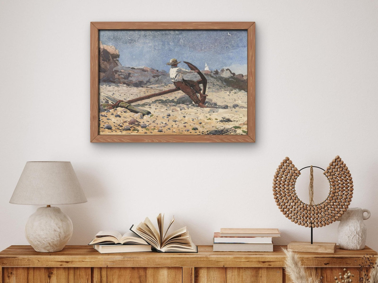 Boy with Anchor by Winslow Homer, 1873, Realism and Naturalism, fine art print
