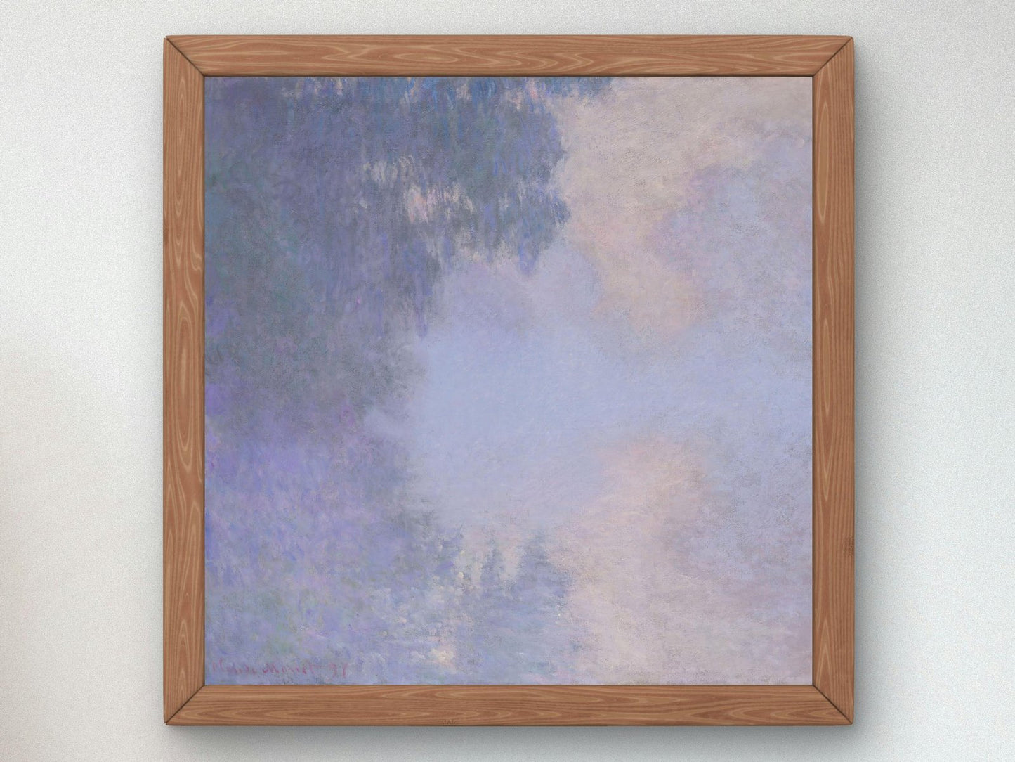 Branch of the Seine near Giverny Mist by Claude Monet, 1897, Impressionism, fine art print