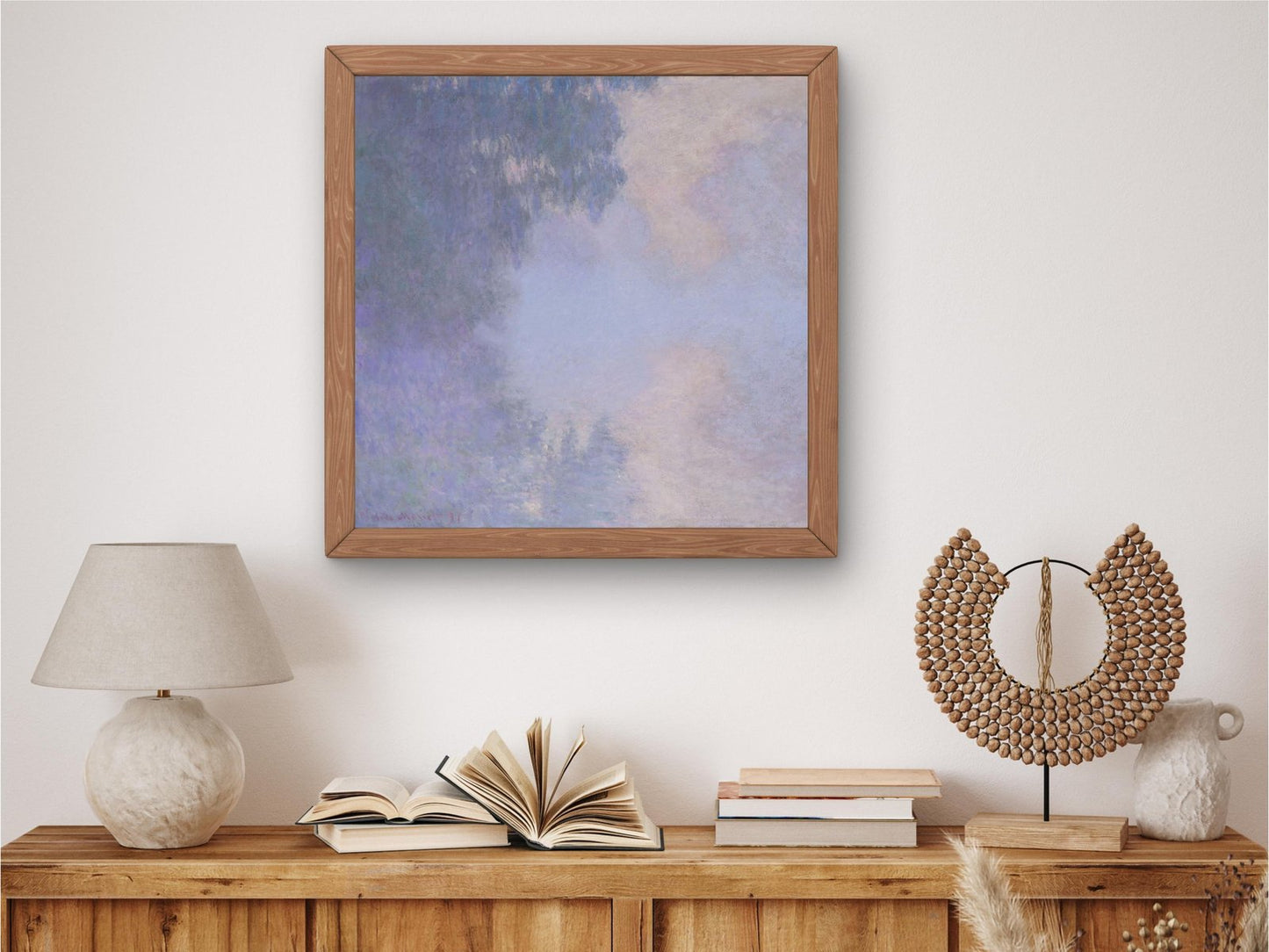 Branch of the Seine near Giverny Mist by Claude Monet, 1897, Impressionism, fine art print