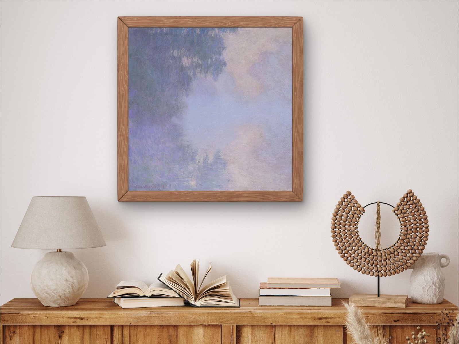 Branch of the Seine near Giverny Mist by Claude Monet, 1897, Impressionism, fine art print