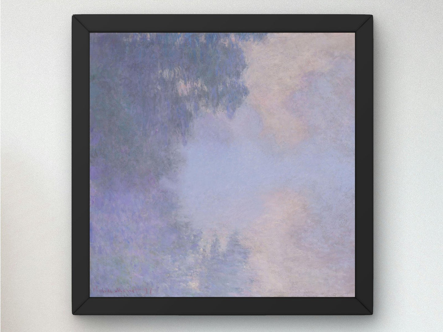 Branch of the Seine near Giverny Mist by Claude Monet, 1897, Impressionism, fine art print