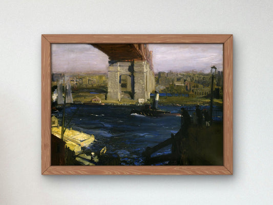 Bridge, Blackwell's Island by George Bellows, 1909, Realism and Naturalism, fine art print