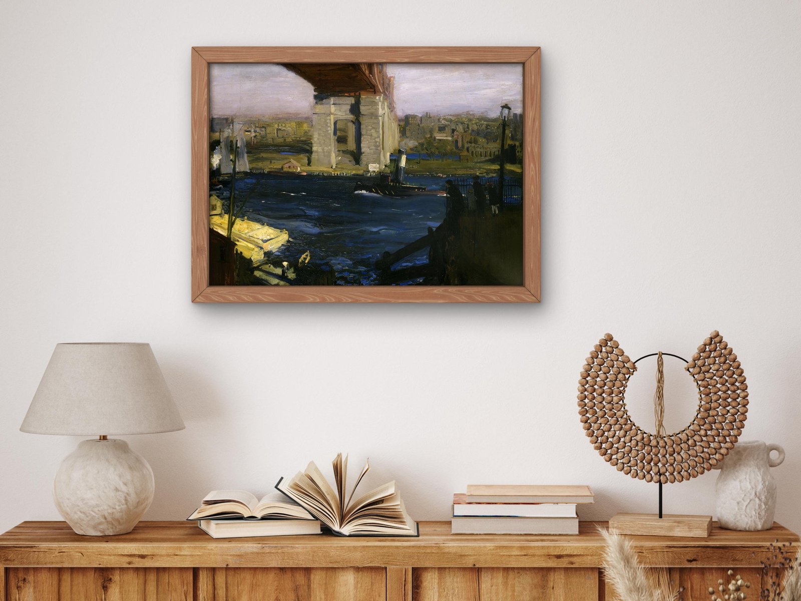 Bridge, Blackwell's Island by George Bellows, 1909, Realism and Naturalism, fine art print