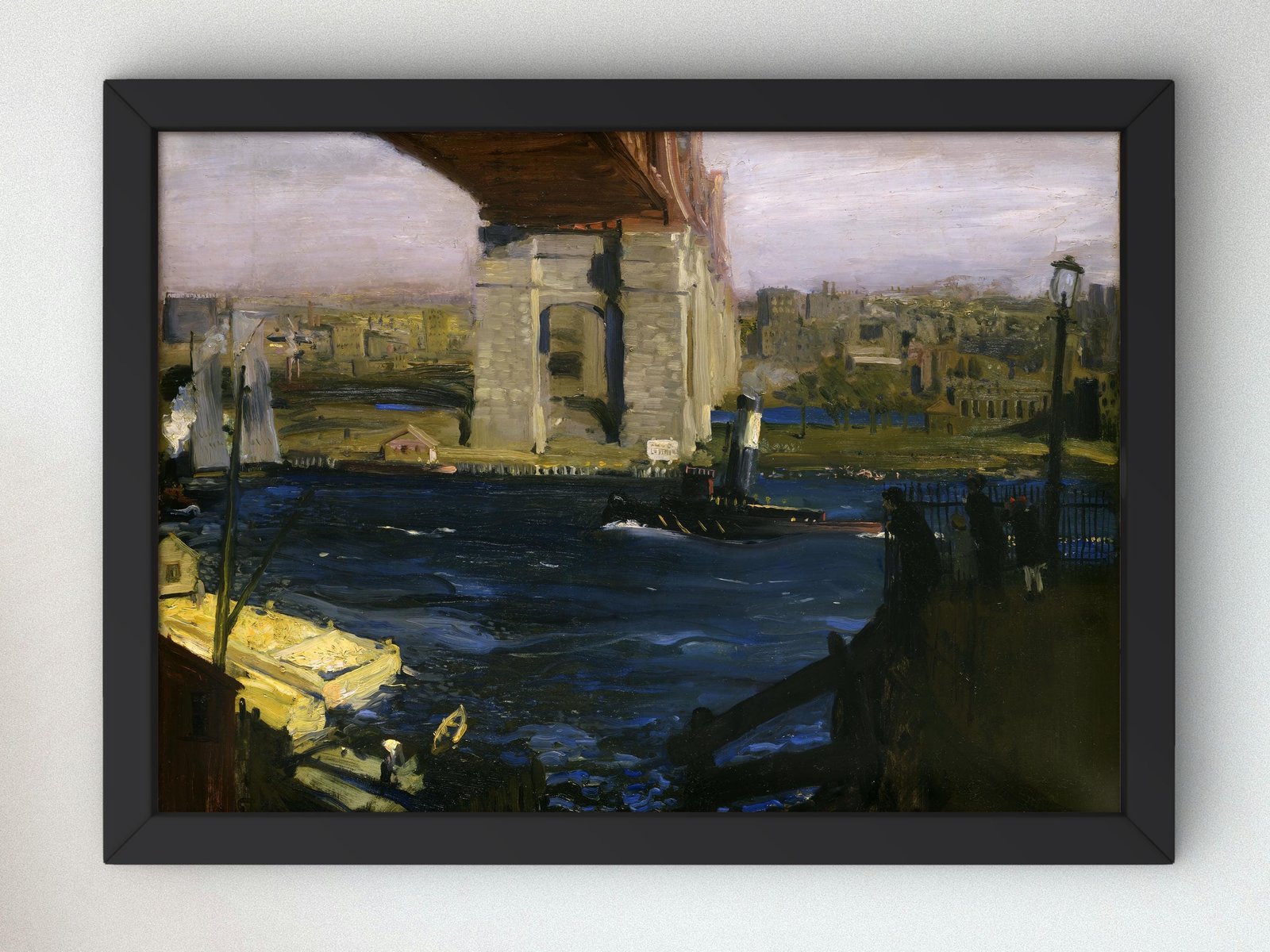 Bridge, Blackwell's Island by George Bellows, 1909, Realism and Naturalism, fine art print