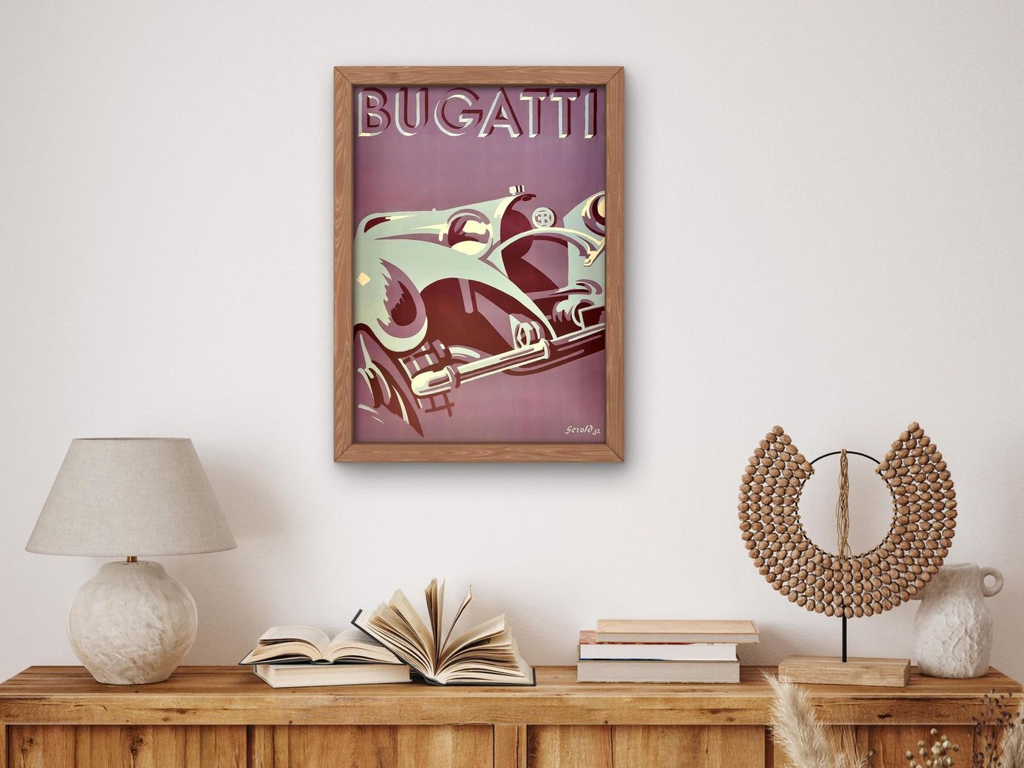 Bugatti Type 55 by Gerold Hunziker, 1932, Art Deco and American Modernism, fine art print