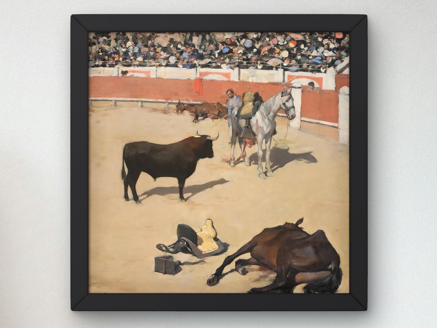Dead Bulls by Ramon Casas, 1886, Realism and Naturalism, fine art print