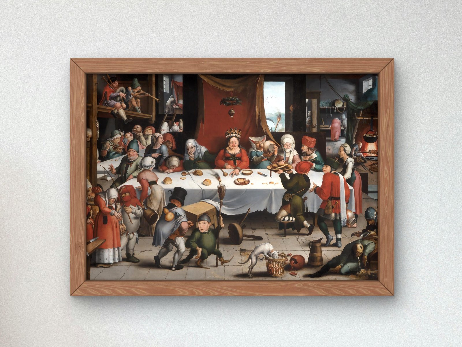Burlesque Feast by Jan Mandyn, 1550, Renaissance, fine art print