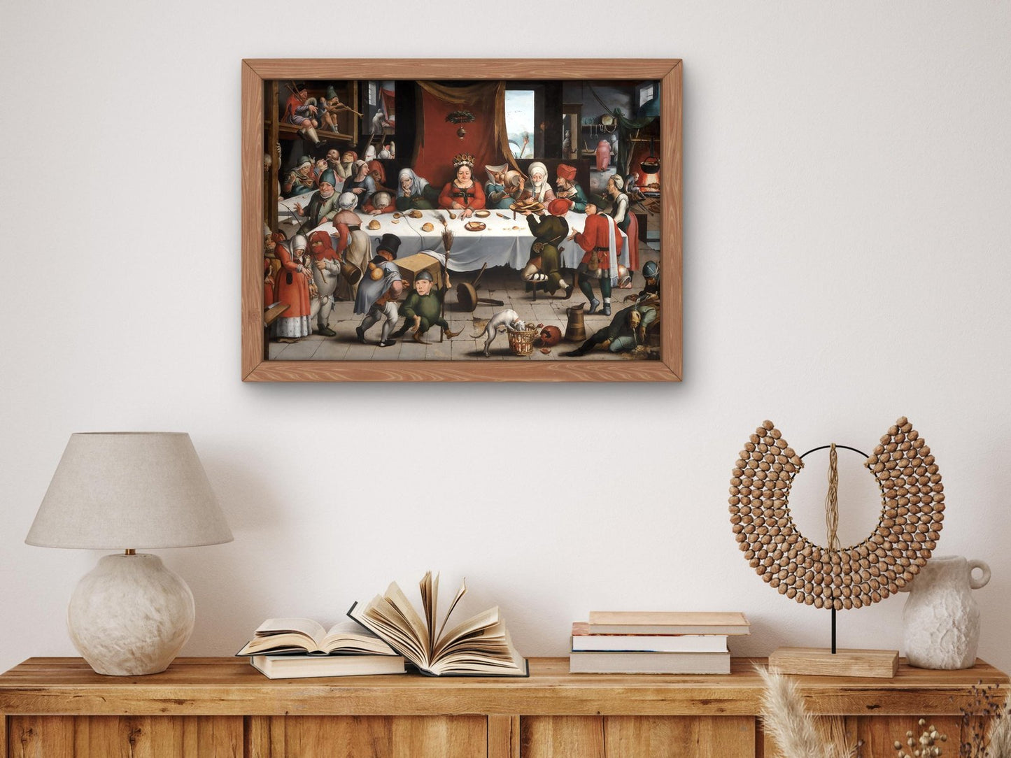 Burlesque Feast by Jan Mandyn, 1550, Renaissance, fine art print