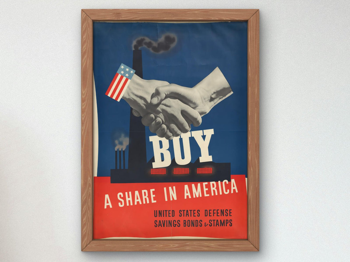 Buy a Share in America by John Atherton, 1941, Vintage Ads and Posters, fine art print