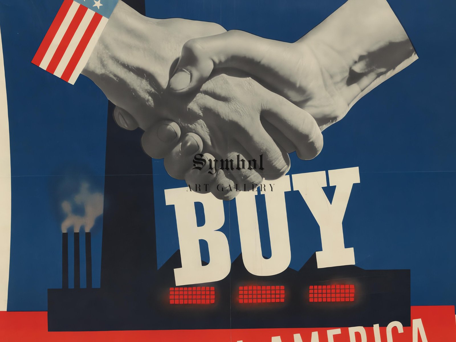 Buy a Share in America by John Atherton, 1941, Vintage Ads and Posters, fine art print