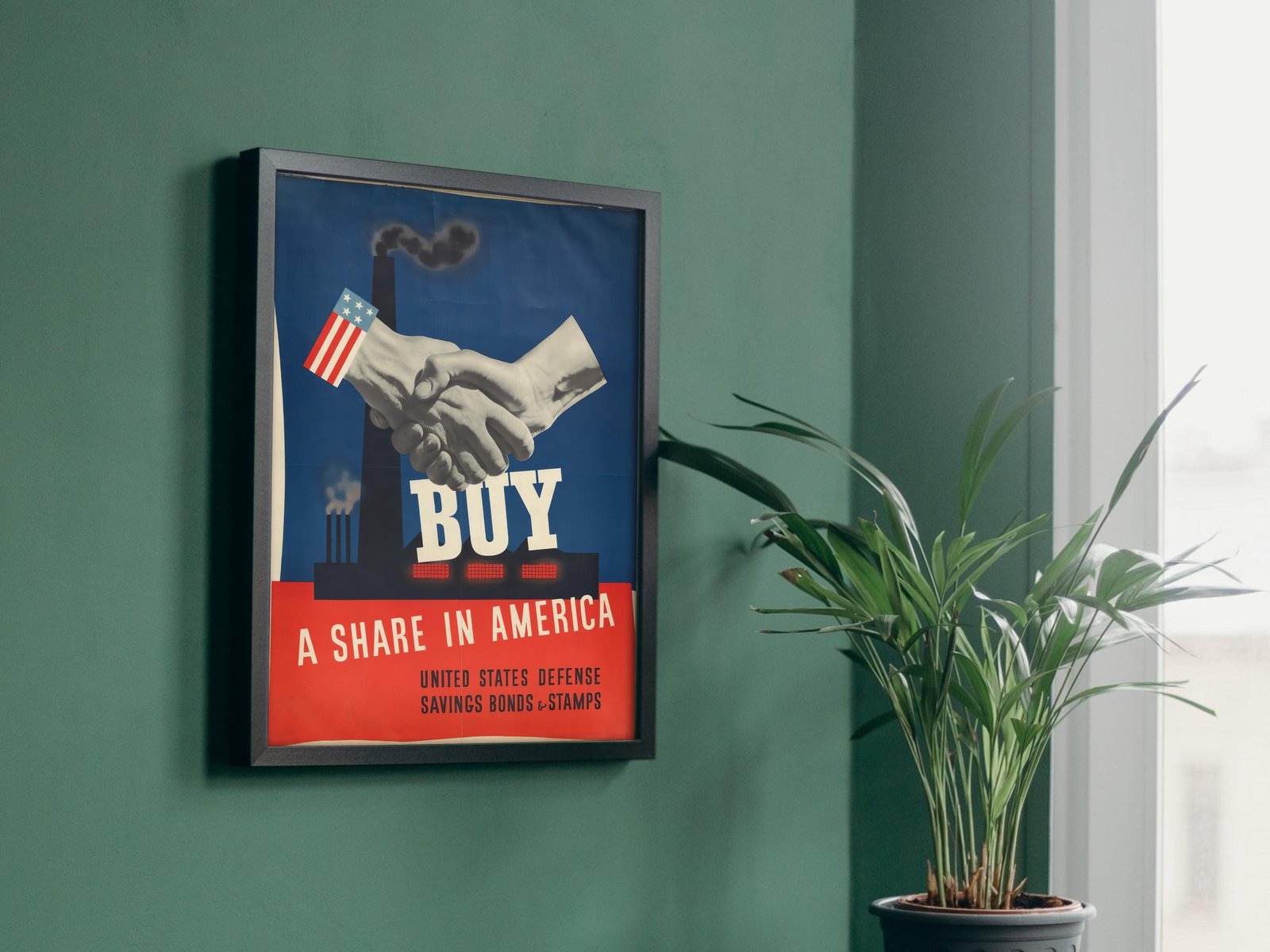 Buy a Share in America by John Atherton, 1941, Vintage Ads and Posters, fine art print