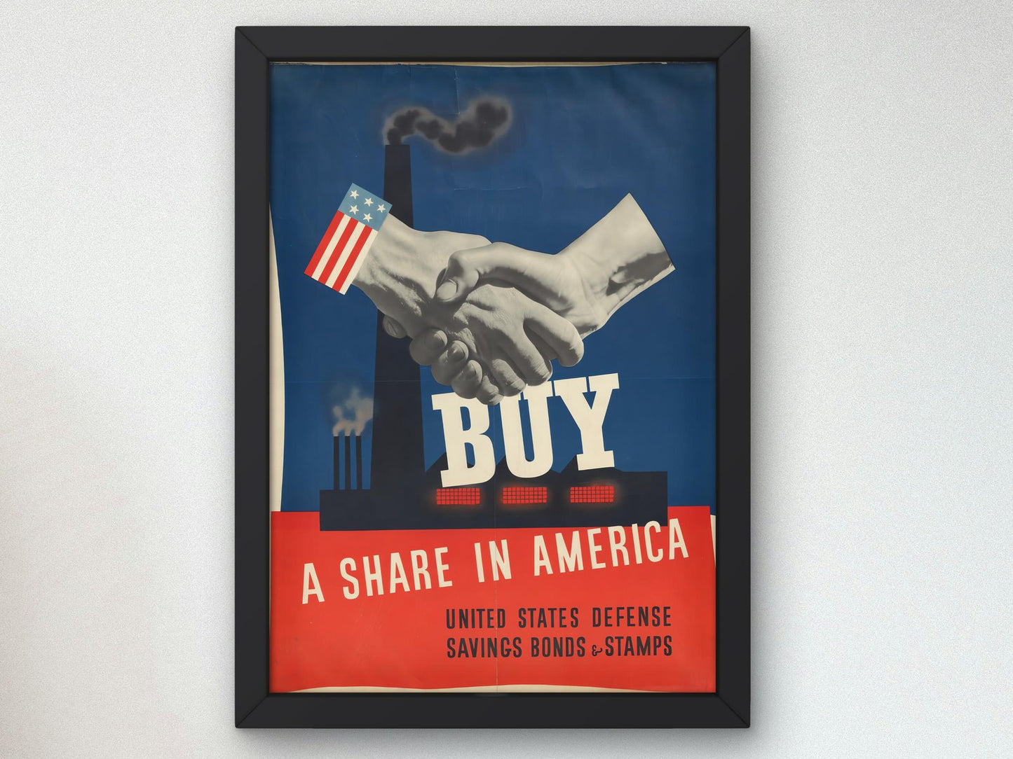 Buy a Share in America by John Atherton, 1941, Vintage Ads and Posters, fine art print