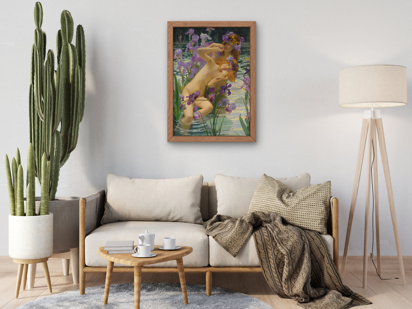 The Irises by Gaston Bussière 1897, Wall Art Print, Fine Art Reproduction, Museum Quality Decor, Poster