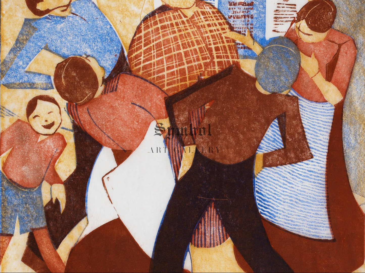 The Joke by Ethel Spowers 1932, Wall Art Print, Fine Art Reproduction, Museum Quality Decor, Poster