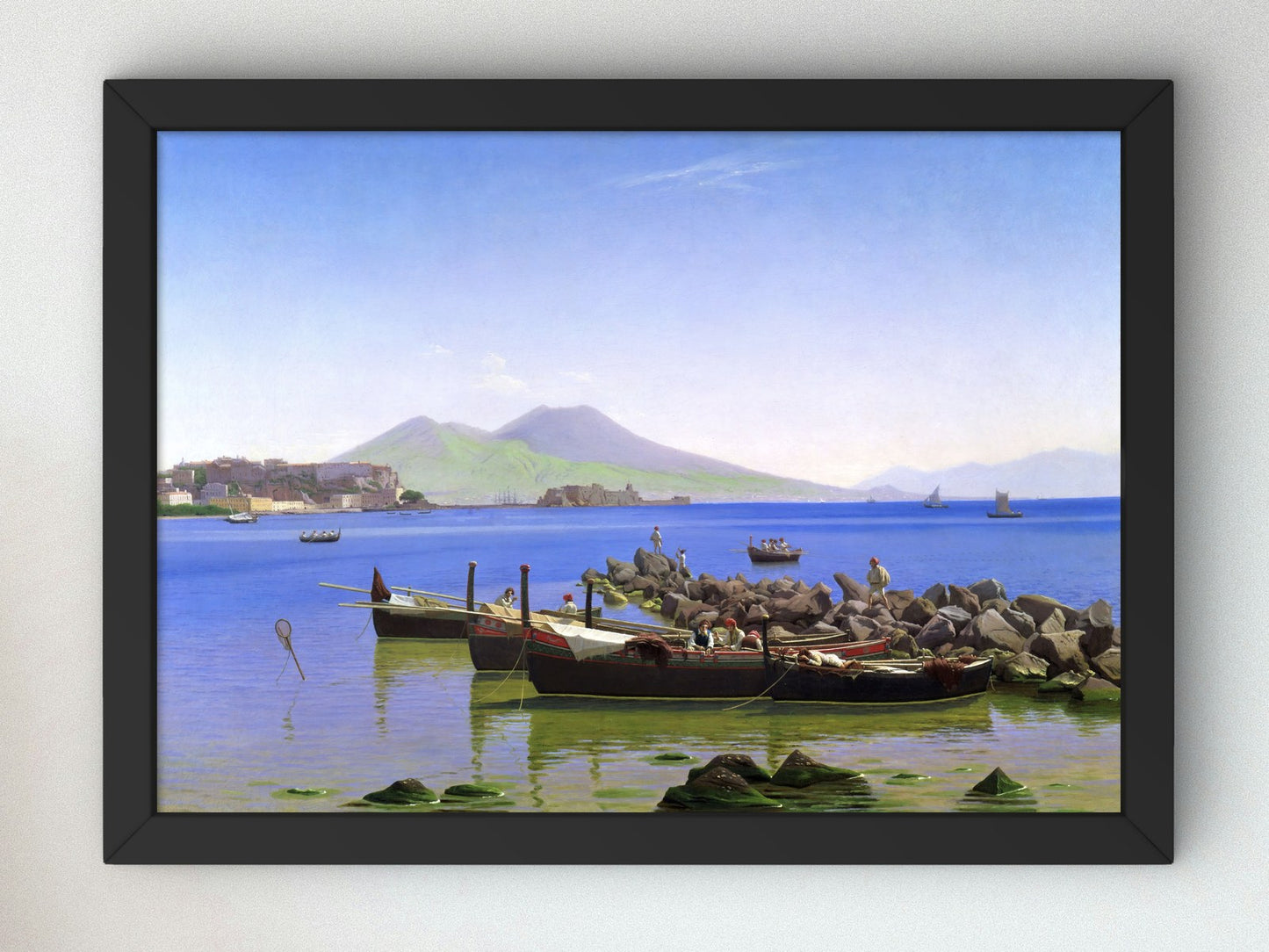 Bay of Naples by Christen Købke 1843, Wall Art Print, Fine Art Reproduction, Museum Quality Decor, Poster