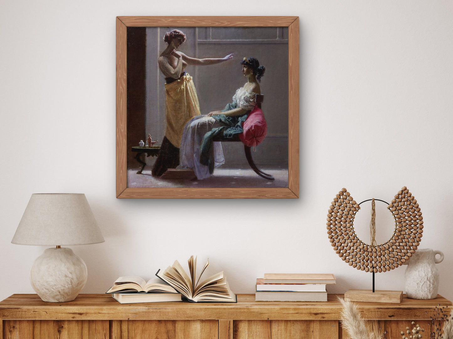 Ancient Toilet by Federico Faruffini, Wall Art Print, Fine Art Reproduction, Museum Quality Decor, Poster