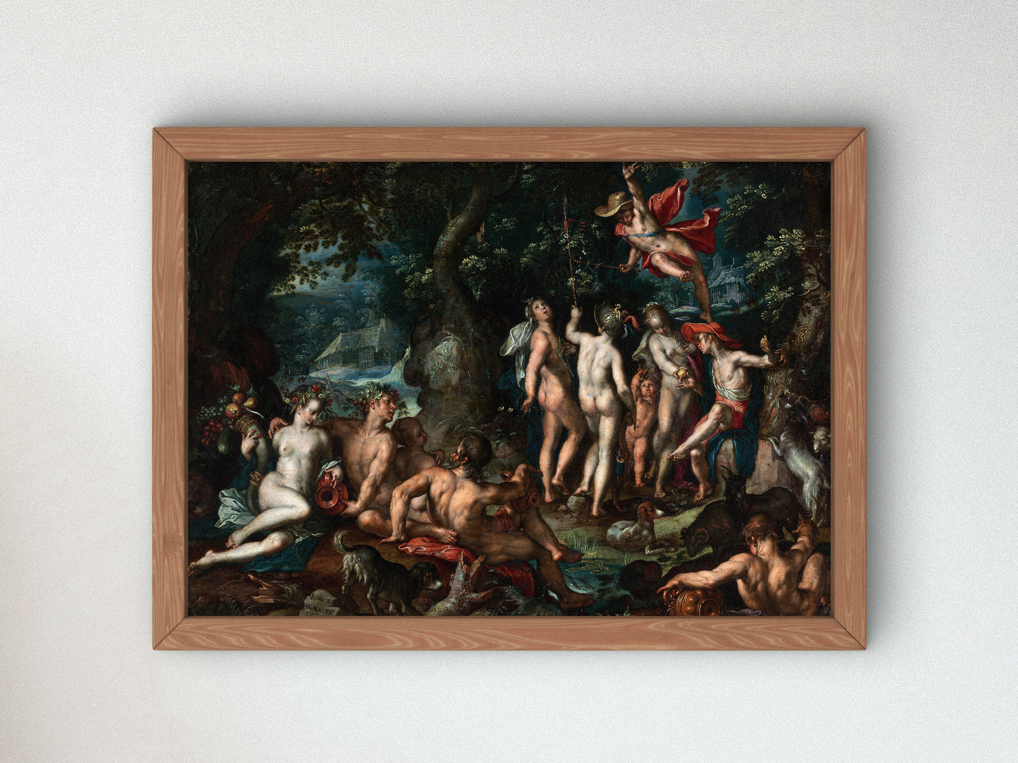 The Judgment of Paris by Joachim Wtewael 1602, Wall Art Print, Fine Art Reproduction, Museum Quality Decor, Poster