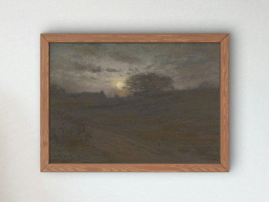 Early Night by Dwight William Tryon 1903, Wall Art Print, Fine Art Reproduction, Museum Quality Decor, Poster