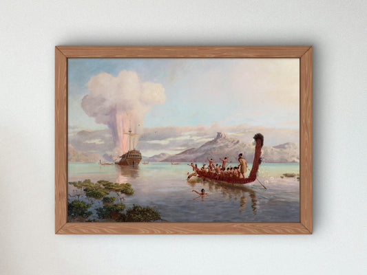 The Blowing Up of the Boyd by Louis John Steele and Kennett Watkins 1889, Wall Art Print, Fine Art Reproduction, Museum Quality Decor