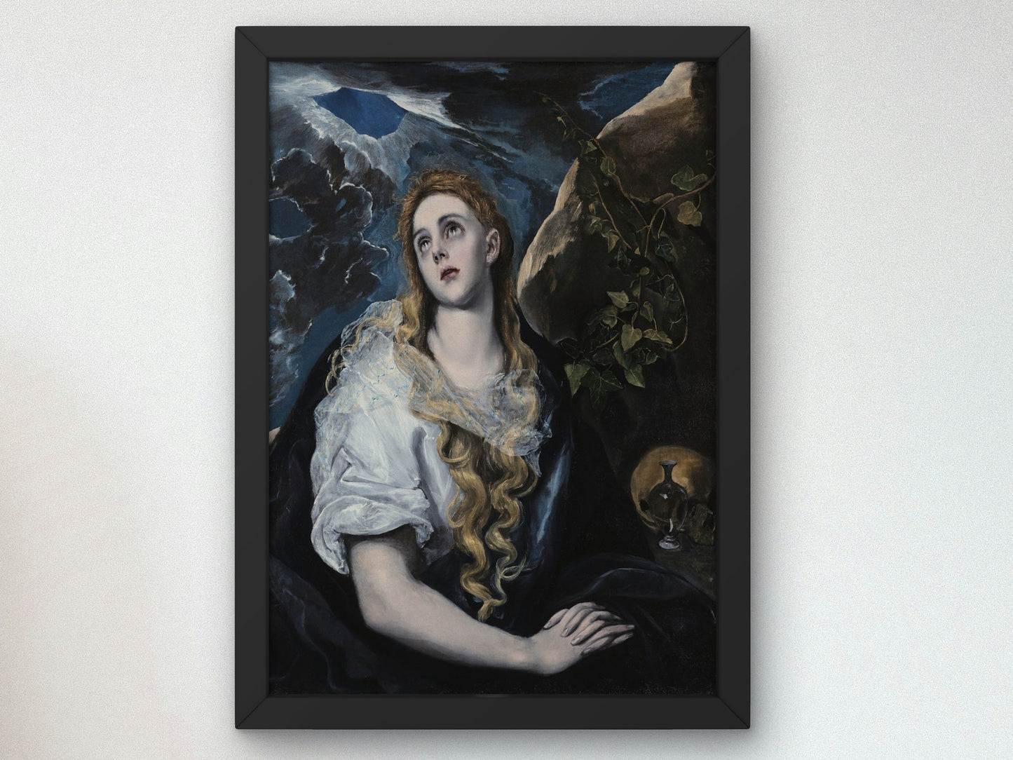 The Penitent Magdalene by El Greco 1580, Wall Art Print, Fine Art Reproduction, Museum Quality Decor, Poster