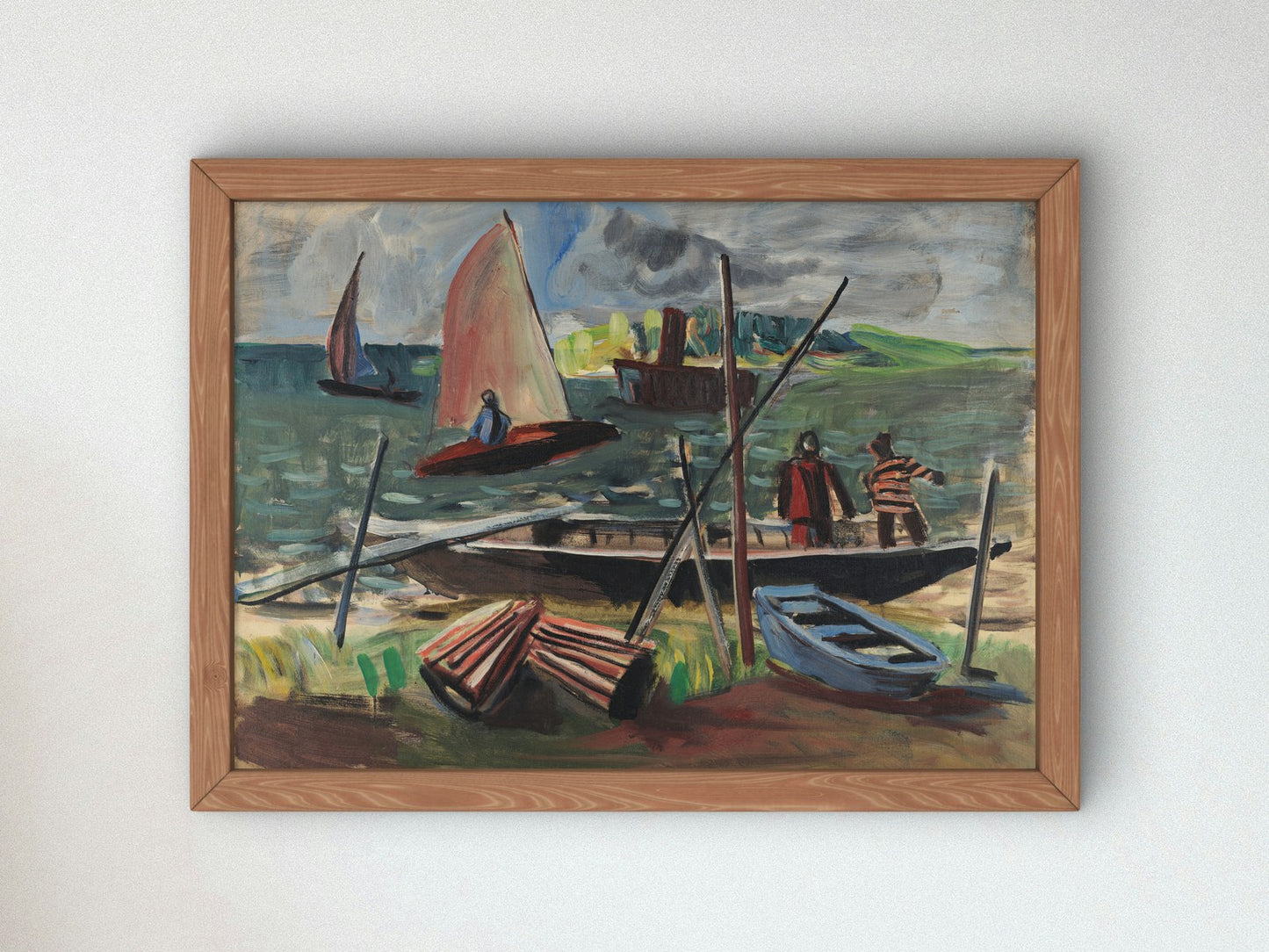 Marinha by Ernesto de Fiore 1940, Wall Art Print, Fine Art Reproduction, Museum Quality Decor, Poster