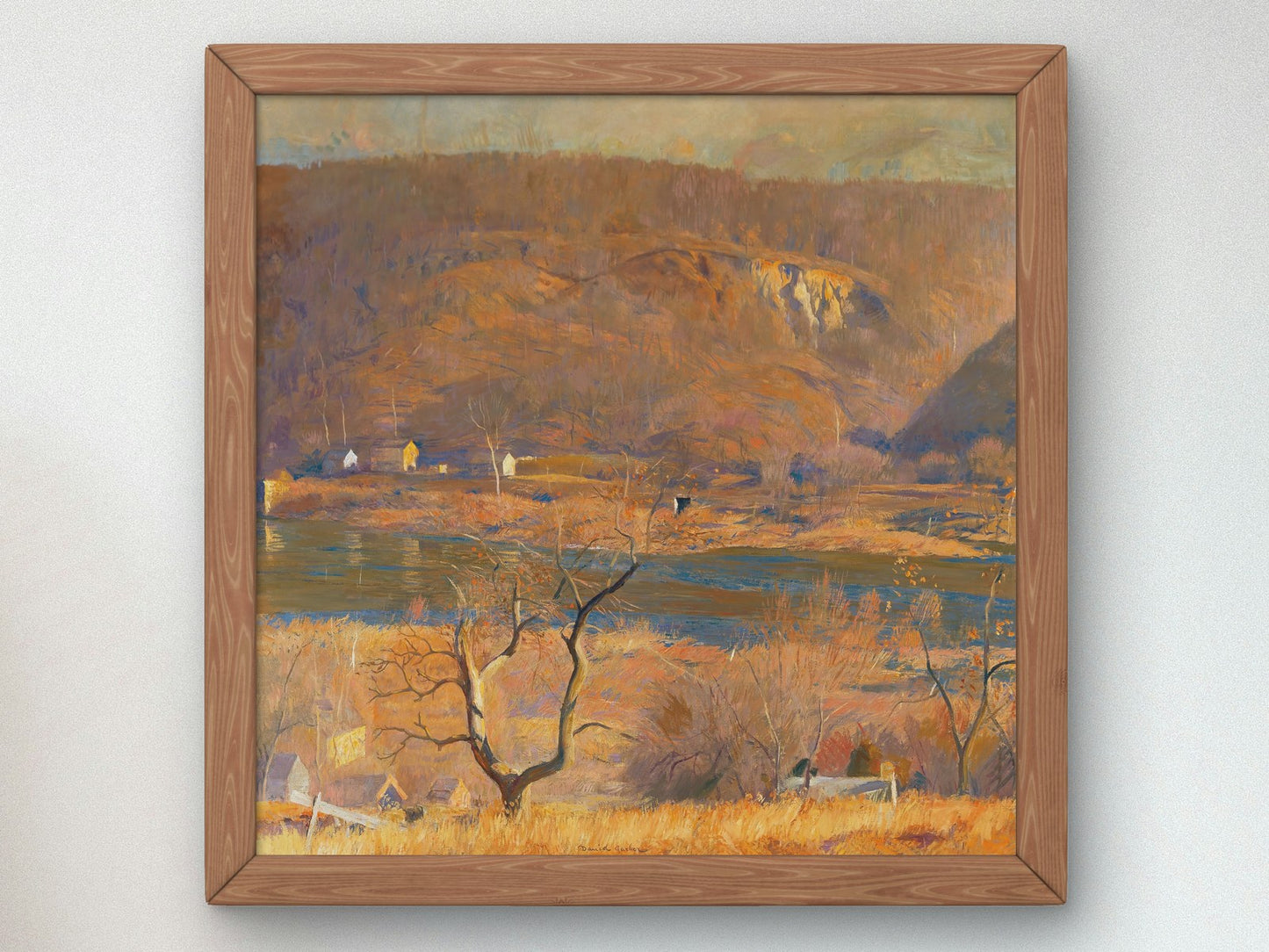 Over at Byram by Daniel Garber 1940, Wall Art Print, Fine Art Reproduction, Museum Quality Decor, Poster