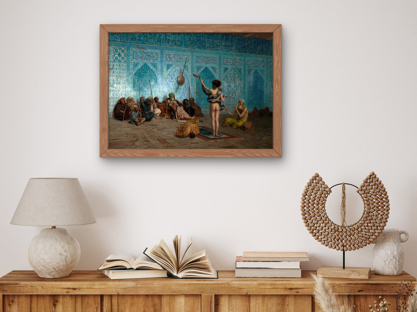 Snake Charmer by Jean Léon Gérôme 1879, Wall Art Print, Fine Art Reproduction, Museum Quality Decor, Poster
