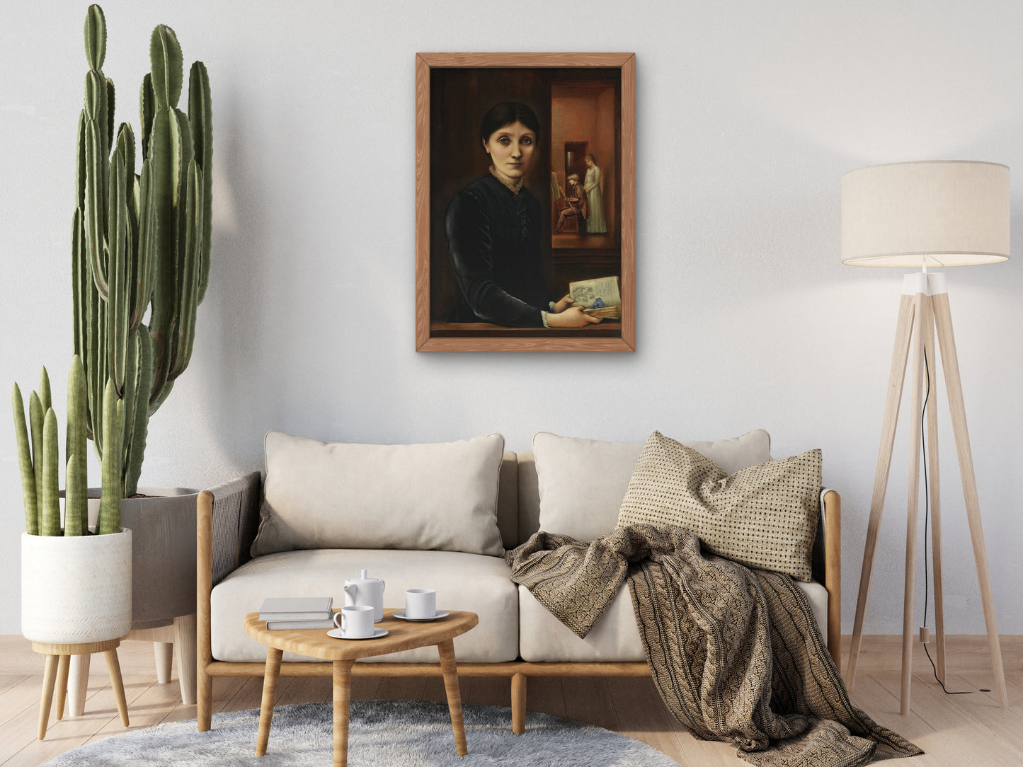 Portrait of Georgiana by Edward Coley Burne Jones 1870, Wall Art Print, Fine Art Reproduction, Museum Quality Decor, Poster