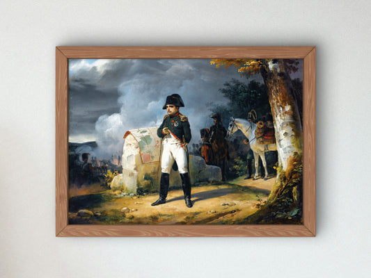 Napoleon at Charleroi by Horace Vernet 1823, Wall Art Print, Fine Art Reproduction, Museum Quality Decor, Poster