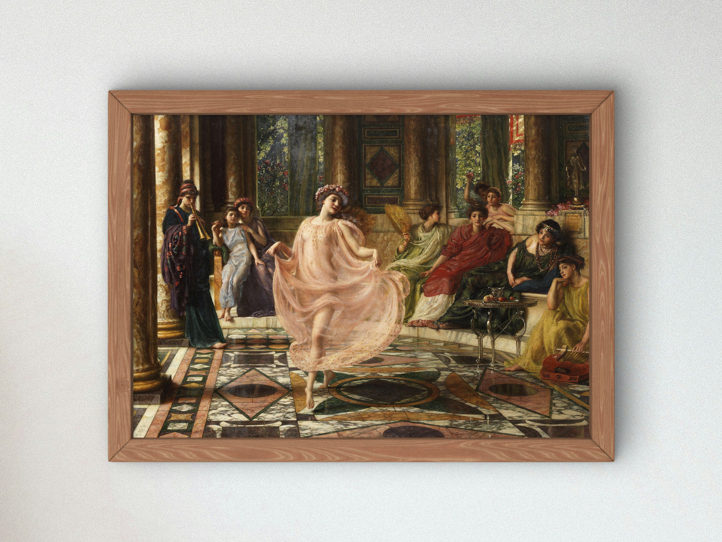 The Ionian Dance by Edward John Poynter 1875, Wall Art Print, Fine Art Reproduction, Museum Quality Decor, Poster
