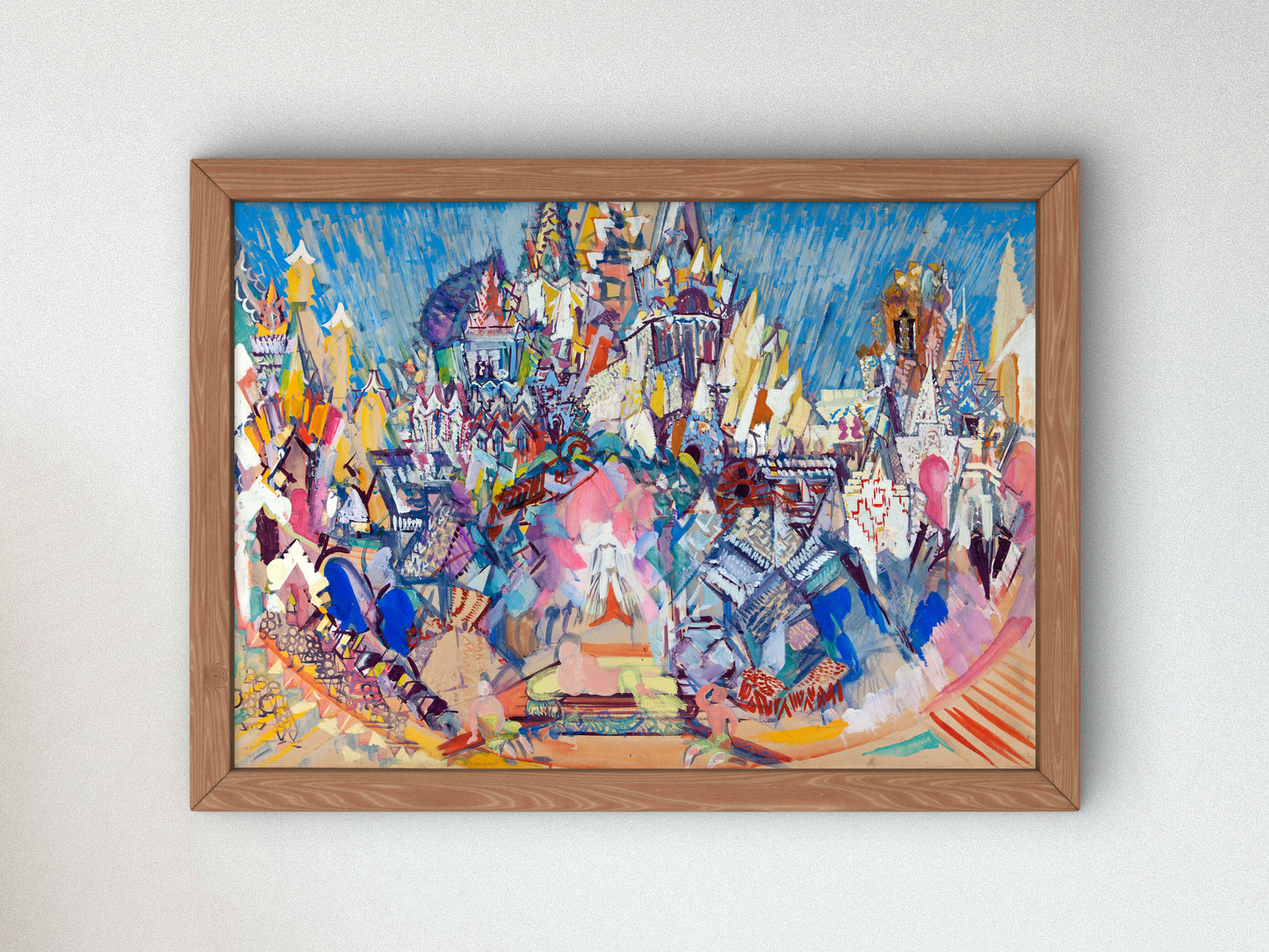 The Golden Cockerel Candy City Decorations by Fyodor Fyodorovsky 1932, Wall Art Print, Fine Art Reproduction, Museum Quality Decor, Poster