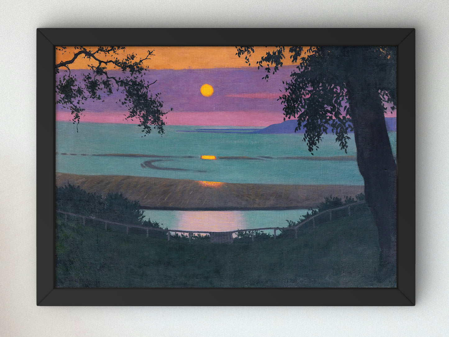 Sunset at Grace by Félix Vallotton 1918, Wall Art Print, Fine Art Reproduction, Museum Quality Decor, Poster