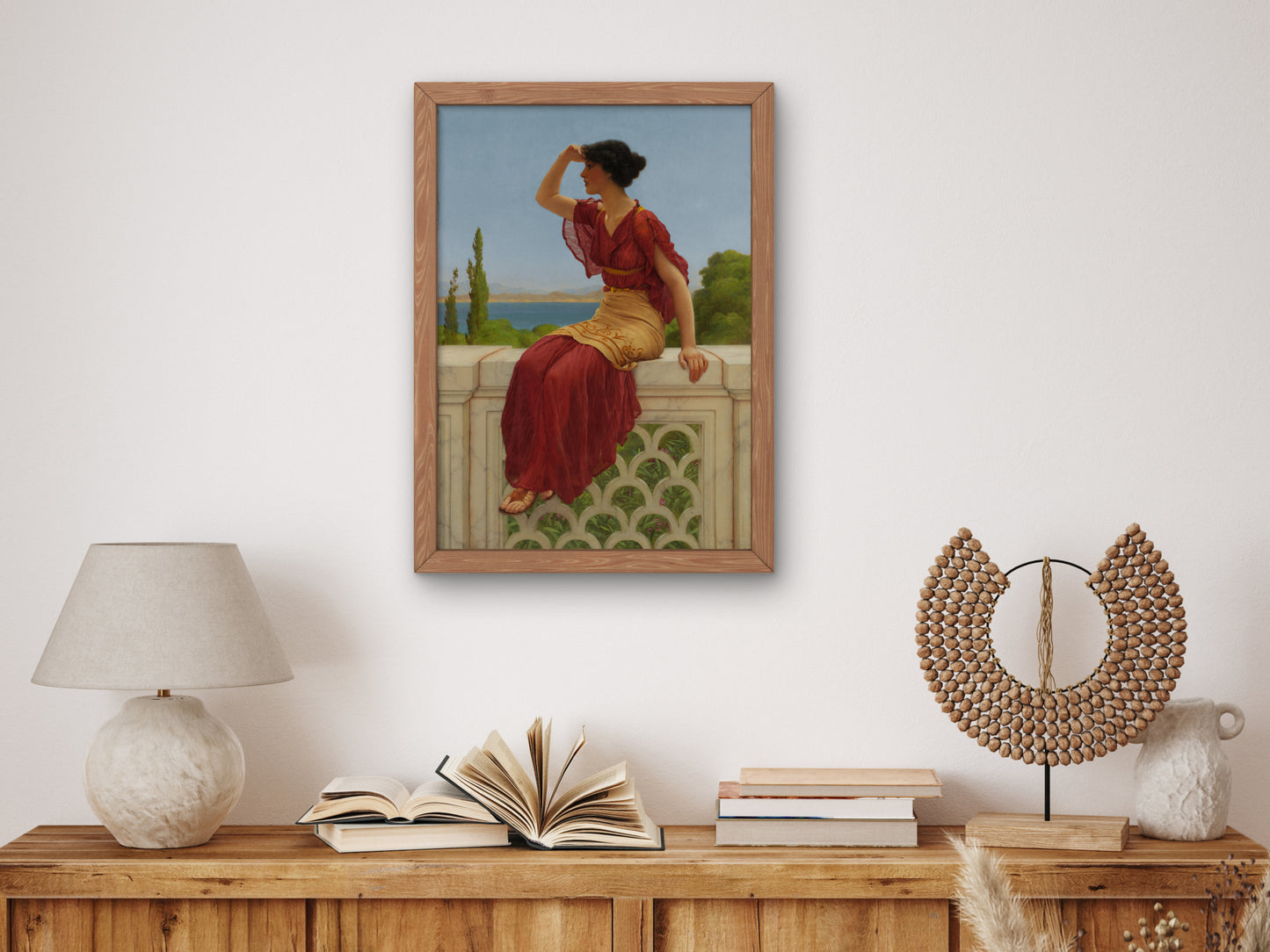 The Signal by John William Godward 1899, Wall Art Print, Fine Art Reproduction, Museum Quality Decor, Poster